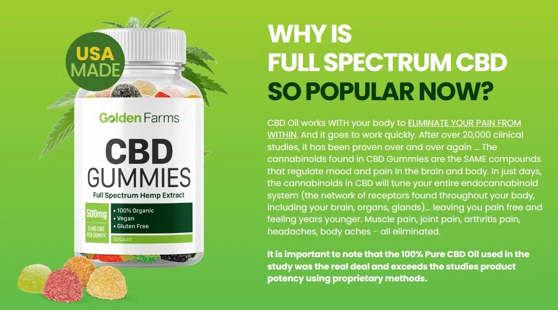 Golden Farms CBD Gummies.Cost