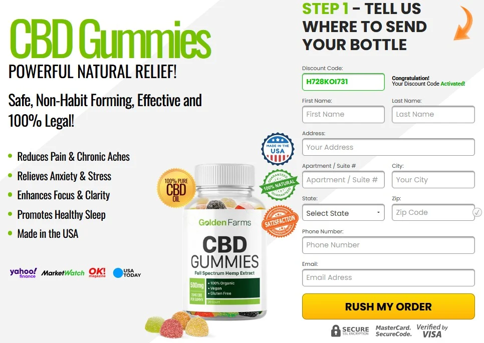 Golden Farms CBD Gummies.Get