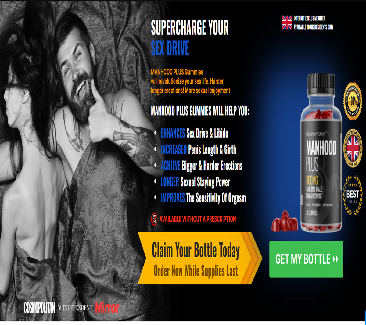 MANHOOD PLUS Gummies.Cost