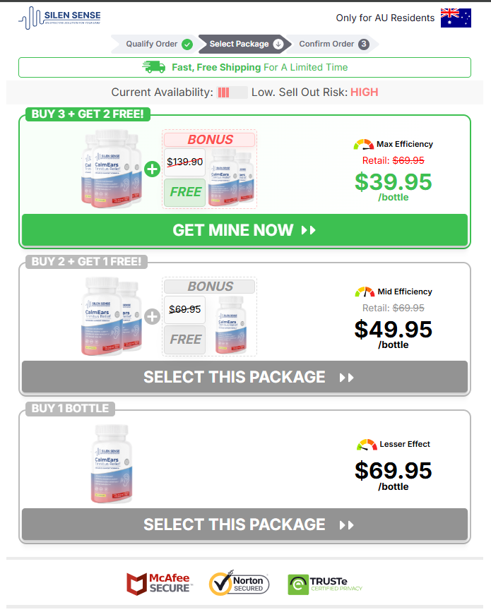 Silen Sense Calm Ears Tinnitus Remedy pricing
