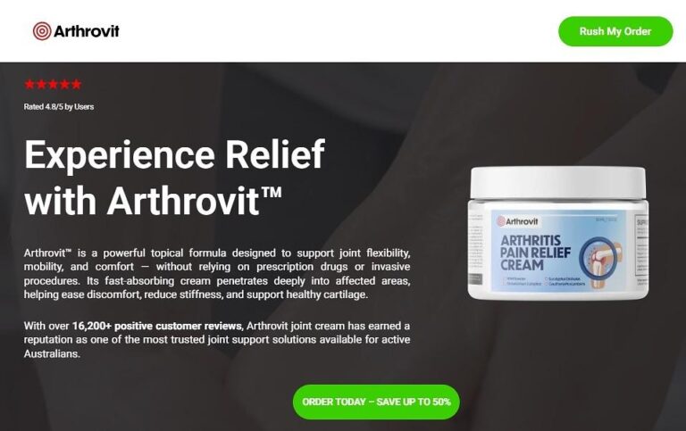 Arthrovit Arthritis Cream Australia – Safe and Effective Joint Care!