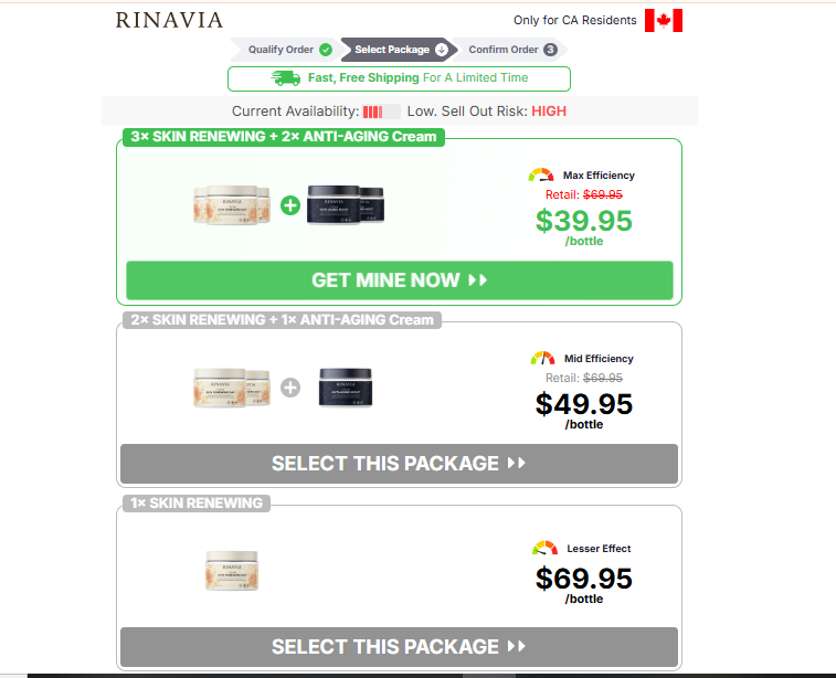 Rinavia Skin Renewing Day Cream Canada cost