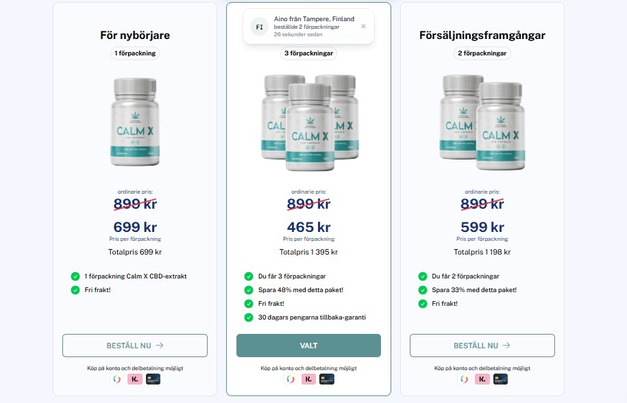 Calm X CBD Capsules Denmark