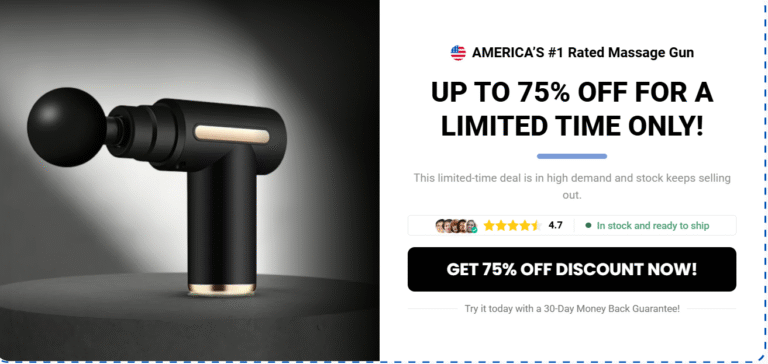 TheraOne Pro Massage Gun – Professional Percussion Therapy at Home!