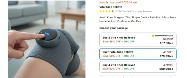 Vita Knee Relieve Reviews: Can This Supplement Really Support Joint and Knee Health?